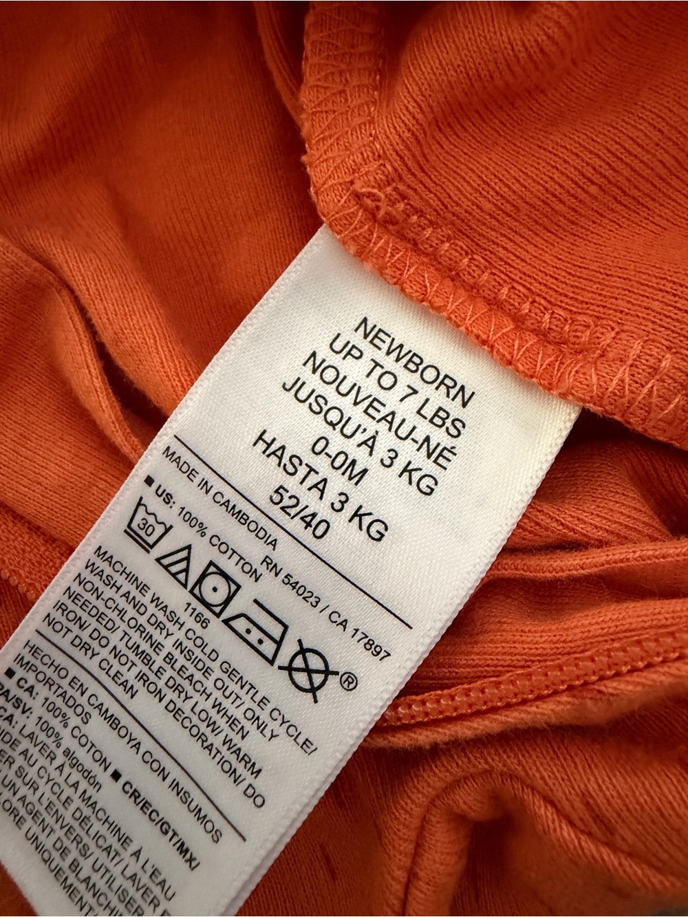 Old Navy Orange Fox Footed One-Piece - Picture 5 of 5